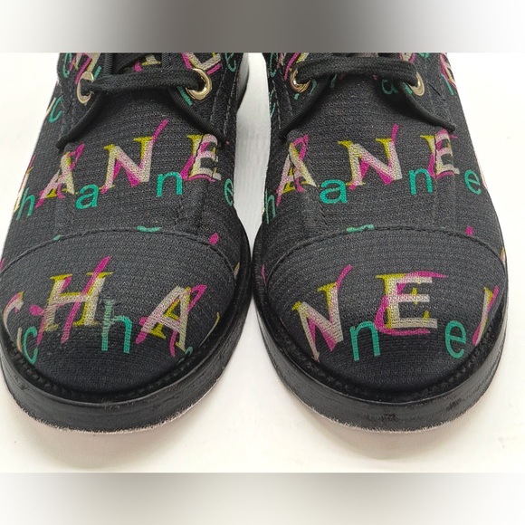 Chanel 2019 Interlocking CC Logo Multi Colored Combat Boots Size 37.5 - Picture 9 of 16